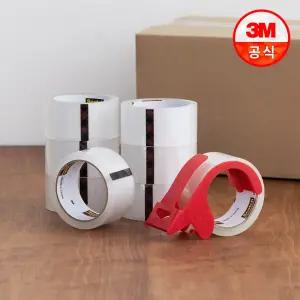 [3M] 스카치 포장용테이프 투명/갈색(선택) 8롤 +컷터기