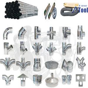 스텐 덕트 75 100 125 150 스테인레스 스파이럴 닥트 제작가능 스덴 배관 공사 직관 파이프 난로 부속