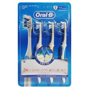 오랄비 칫솔 크로스액션 프로 엑스퍼트 탁월한 세정력 3개입