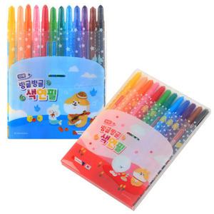 모닝글로리 빙글빙글 색연필 12색 / 16색 / 20색 / 24색 (남,여)