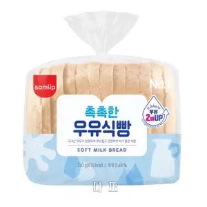 삼립 촉촉한 우유식빵 330g 1봉지 토스트 샌드위치용 삼립빵