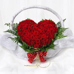 당일 꽃배달 장미꽃 100송이 백송이 꽃바구니 A1118