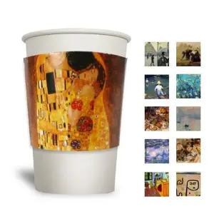 테이크아웃 컵홀더 10/13 명화혼합 500개 슬리브 카페 아이스 커피