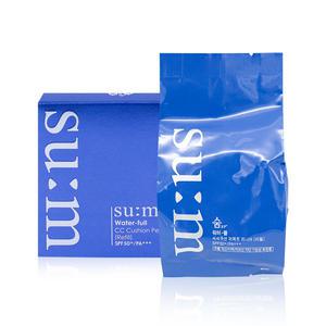 숨37 워터풀 CC 씨씨 쿠션 퍼펙트 피니쉬 15g (리필) 1호, 2호