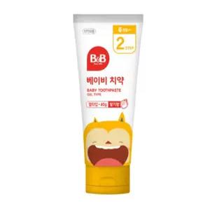 비앤비 베이비치약 겔형40g(딸기맛)/무불소/오랄크린 아기치약/유아