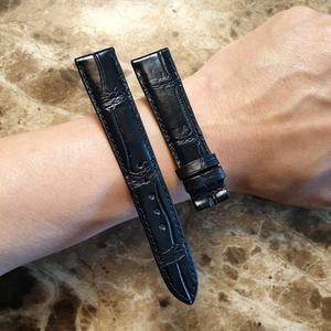 저먼 악어시계줄 가죽 정장 시계밴드 로렉스 오메가 몽블랑 까르띠에 태그호이어 호환 18MM BK7A