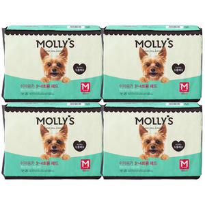 [몰리스] 쉬야응가 3~4회용 패드 M 80매 x 4개 묶음