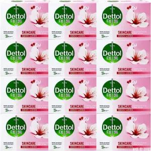 데톨 항균비누 스킨케어 100g x 12개,세안 세수 바디