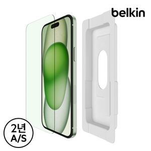 [벨킨] 아이폰15플러스/14프로맥스 울트라글래스2 블루라이트 차단 강화유리필름 OVA140zz 이지트레이 증정