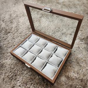 제이킨 나무 원목 시계 보관함 정리함 케이스 12구 우드 시계함