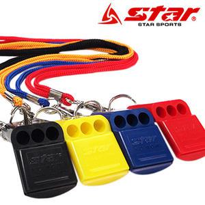 스타스포츠 호각 + 호각줄세트 / 4p판매 호각 휘슬 호루라기 / 축구 족구 농구 호신용 수영장용 호각 휘슬