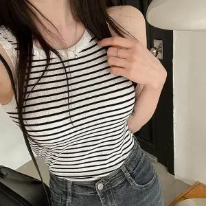 [코코블랑] 먼스 골지 나시(캡내장)