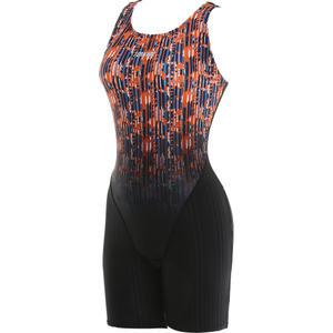 여자 실내 수영복 토네이도 3부 반신 아쿠아로빅 강습용 스윔웨어 줄리 레드