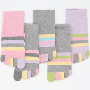 양말쟁이 여성 발가락양말 국산 칼라 오색사 무좀 단목 10켤레