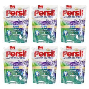 퍼실 라벤더젤액체세제 드럼일반겸용 리필 2.1L 6개-O 세탁 세제 액체 리필 빨래
