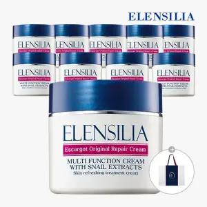 [NS홈쇼핑][엘렌실라] 오리지날 달팽이 크림 50g 10개 + 쇼핑백 + 베이비 콜라겐 아이크림..[34026798]