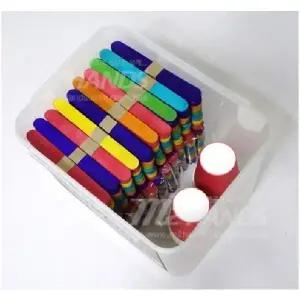 칼라 스틱밤 1000 보관함포함 다빈치다리만들기 도미노스틱 하드스틱세트 대형스틱밤