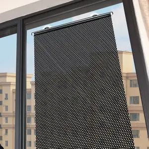 PH 간편 설치 거실 욕실 유리창 블라인드 차량용 롤링 커튼 차광막