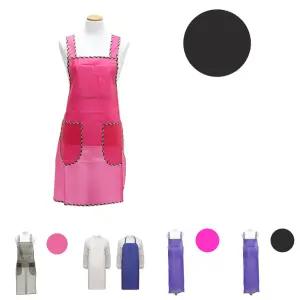 우레탄앞치마(소) 블랙/방수/앞치마/원피스/주방/원피스형/식당/업소용/우레탄/작업용/작업/여성/청소