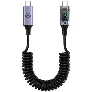 디지지 제로백 100W 스프링 C to C타입 초고속 충전 케이블 1.8m