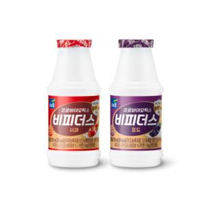 비피더스 사과 + 포도 각 130ml 16개씩 총 32개