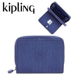 [키플링] 지갑 선물 천소재 지폐 동전 반지갑 머니 러브 블루 오션 KPABL05 OCBL..