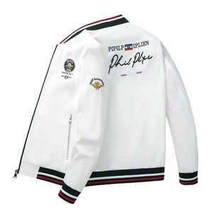 항공 점퍼 잠바 자켓 재킷 야구 봄 가을 작업복 2024년 남성 유니폼 자수 문자 남자 트렌디한 캐주얼 다용