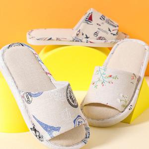 유아 거실용 슬리퍼 여름 실내화 어린이 린넨 거실화 170-210cm