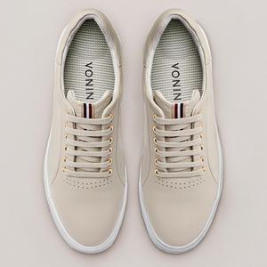 보닌 천연소가죽 슈렁큰 기능성인솔 경량 캐주얼 스니커즈 KI002BE