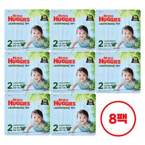 하기스 2025 네이처메이드 썸머 밴드 2단계 (공용) 80매 8팩 (대용량)