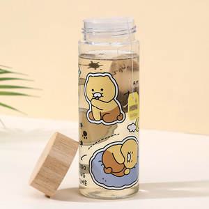카카오프렌즈 춘식이 클리어보틀 500ml 물병 물통 트라이탄 유치원 초등학생 소풍 텀블러
