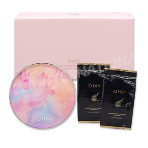 [오휘] 얼티밋 커버 쿠션 모이스처 플라워 에디션 01호 밀크베이지 기획세트