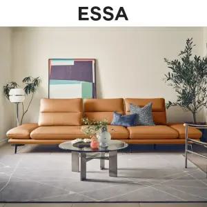 에싸 레미 컴팩트 4인 스윙기능 론도 소가죽 소파