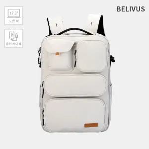 빌리버스 남성 백팩 17인치 노트북 수납 직장인 대학생 가방 BBPB014