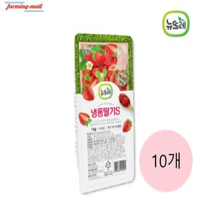 [보금푸드] 뉴뜨레 냉동 가당 딸기 슬라이스 중국산 1kg x 10개