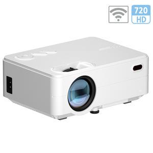 미니 LED 빔 프로젝터 HD 720p 고화질 WIFI 미러링 소형 휴대용 가정용 사무실 캠핑 차박