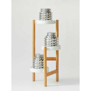 원형화분정리대 인테리어 선반 화분정리대 100CM 로그 원목정리대 원목 화분받침대원목