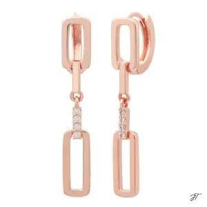 [오노마] ONM 스퀘어 트위스트 귀걸이 원터치링 베이직 골드필