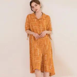 [막스까르띠지오]도트 프린트 롱 로브형 투웨이 원피스