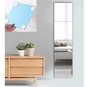 붙이는거울 아크릴 거울 20x20 2mm 인테리어 안전 무타공 부착식 깨지지않는