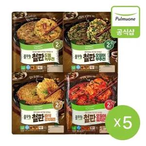 [풀무원] 철판 부침전 4종 5봉 10장(도톰녹두전,바삭감자채전,오징어김치전,오징어부추전))