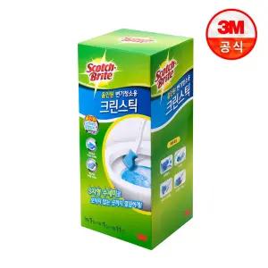 [3M]크린스틱 올인원 변기청소 핸들+보관캐디+리필 11입