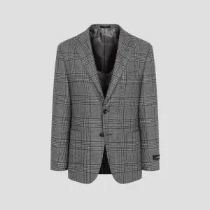 [롯데백화점]로가디스 로로피아나 울실크 혼방 글렌체크 트위드 재킷 - 그레이 RX5811R313