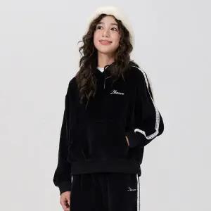 [오션스카이] [2color]여아 벨로아 레이스 후드티셔츠