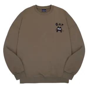 엘런아시 Cat 오버핏 맨투맨