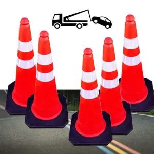 칼라콘 라바콘 꼬깔 주차금지 안전 콘 도로공사 5개 주차콘 꼬깔 안전콘 안전꼬깔