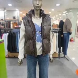 시슬리/애플아울렛/에코 레더 구스다운 패딩 베스트 SAPD87461