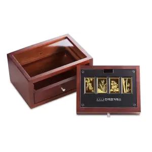 갤러리아 한국금거래소 사군자 골드바 컬렉션 100g+케이스