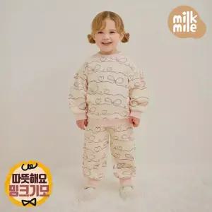 [밀크마일] 러브유스윗하트리본기모상하복