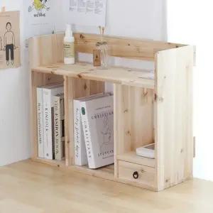 원목 책꽂이 2단 600 서랍형